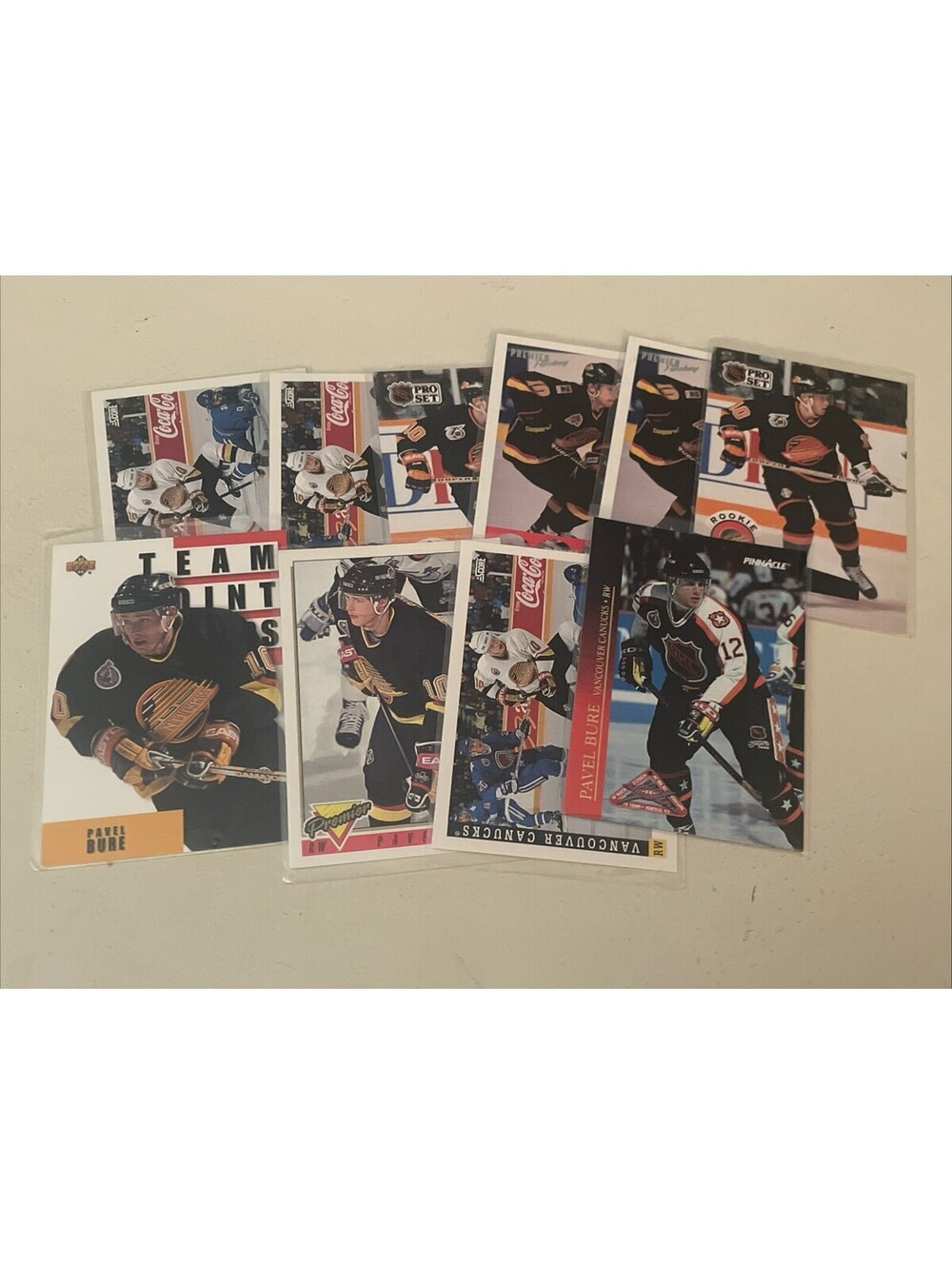 Pavel Bure NHL Hockey Card Lot Vintage Rookie Vancouver Canucks
